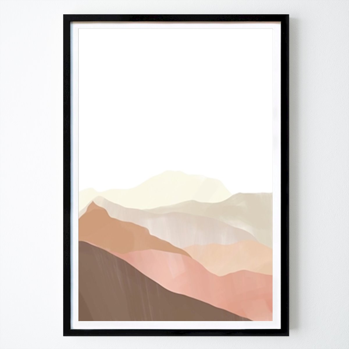 Abstracto Póster: Suave horizonte desértico de Melloi Art Prints