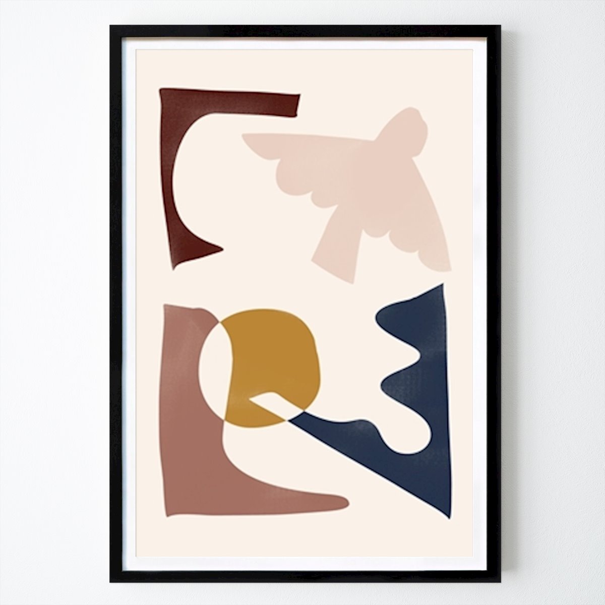 Abstrakte Synergie Poster von Melloi Art Prints – Abstraktes Wandbild – Printler