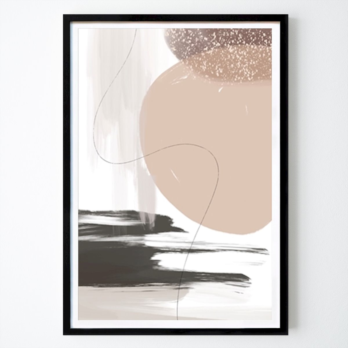 Abstracto Póster: Flujo abstracto sereno de Melloi Art Prints