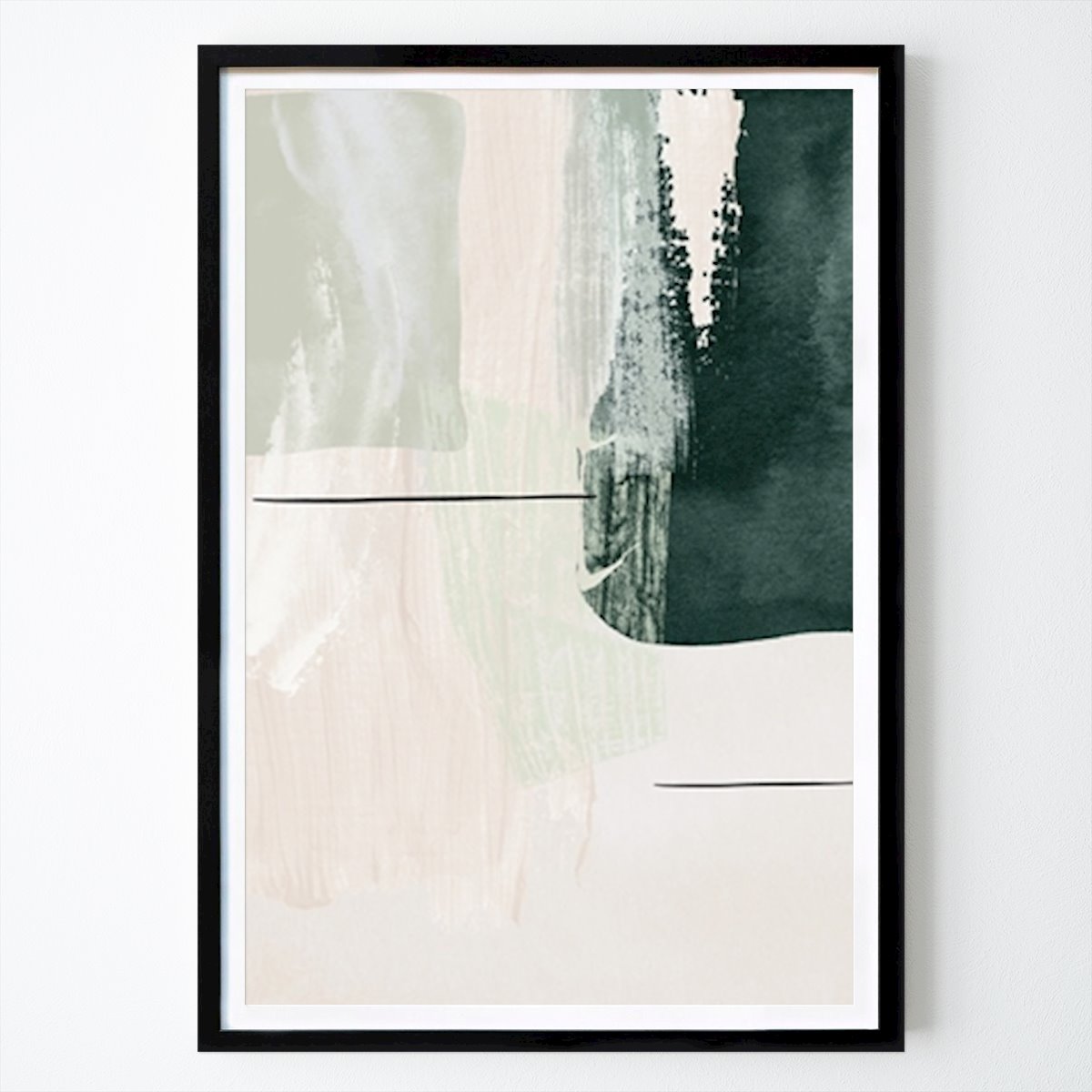 Abstract Poster: Abstract Tranquility by Sally Ann Moss