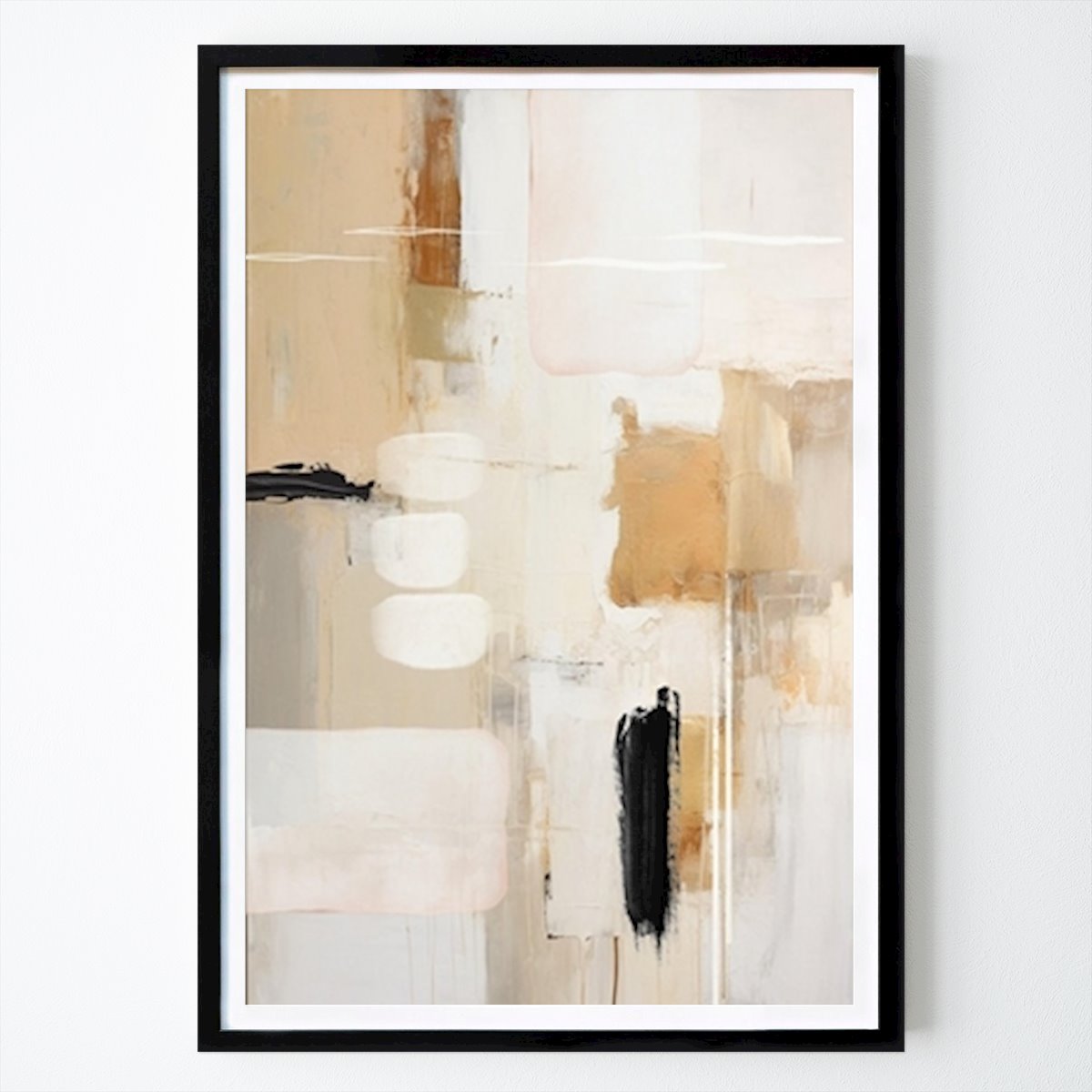 Abstract Poster: Serene Abstract Hues by Sally Ann Moss