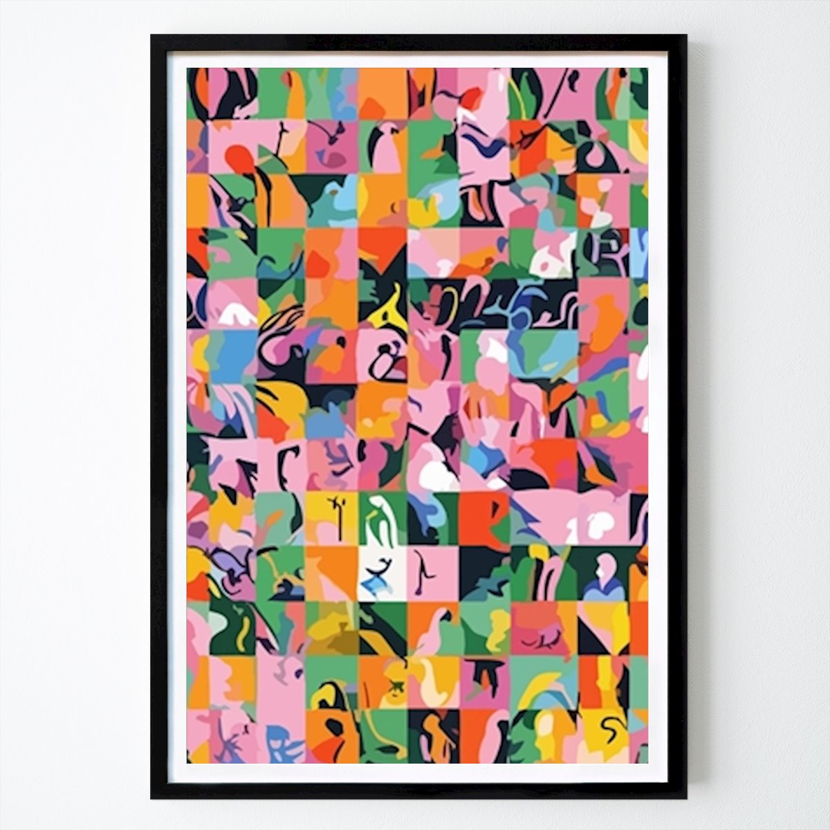 Abstract Poster: Colorful Mosaic by Uma Gokhale
