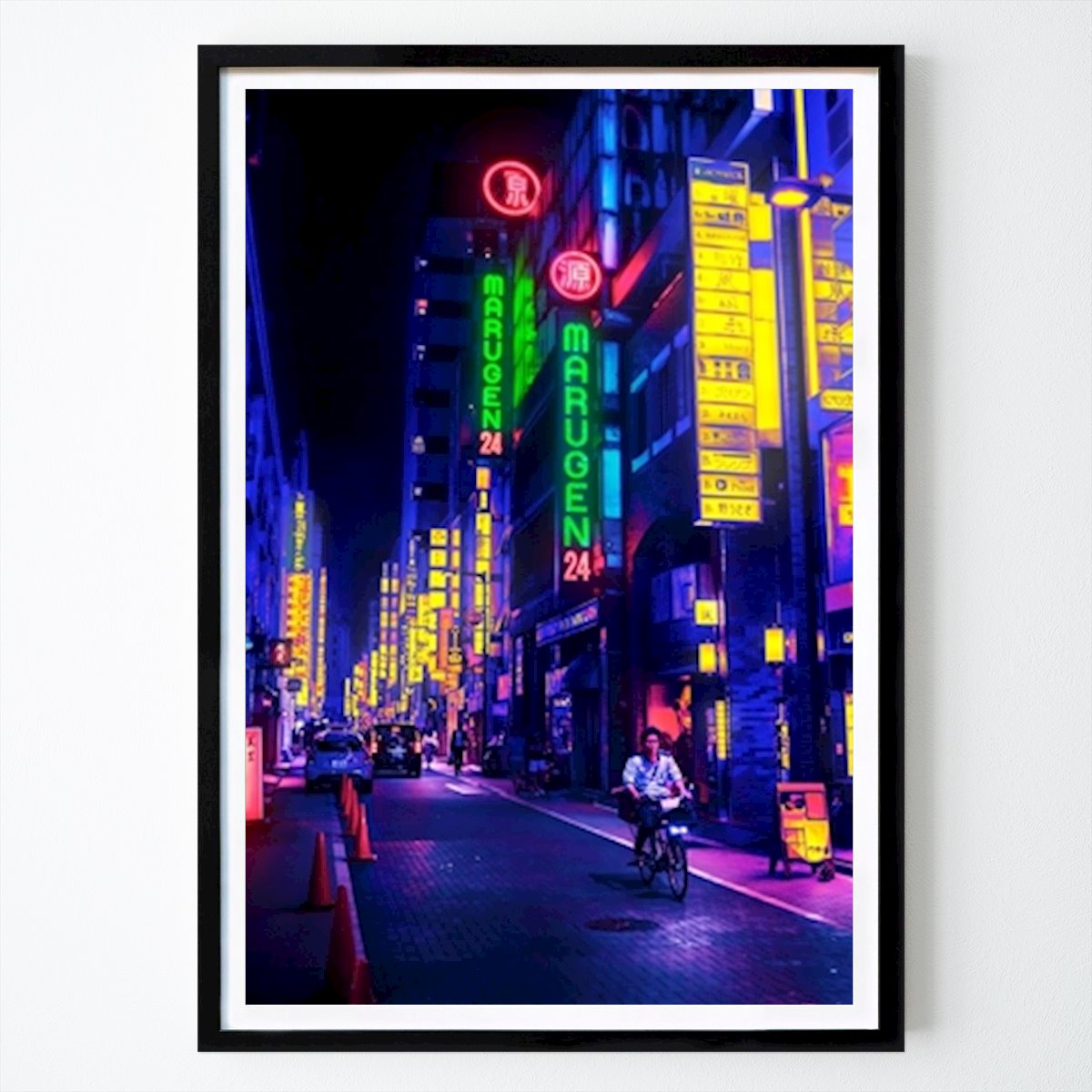 Retro & Vintage Póster: Nocturno de Neon City de Ritvik takkar
