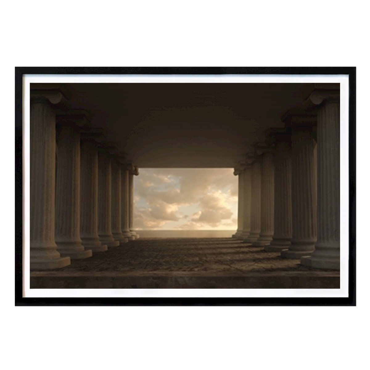 Architecture & Design Poster: Greek hall by Besa Art