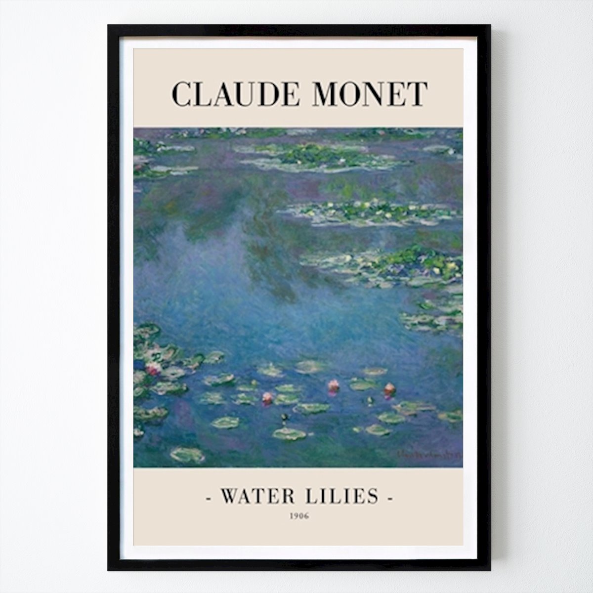 Botanical Poster: Water Lilies 1915 by Claude Monet