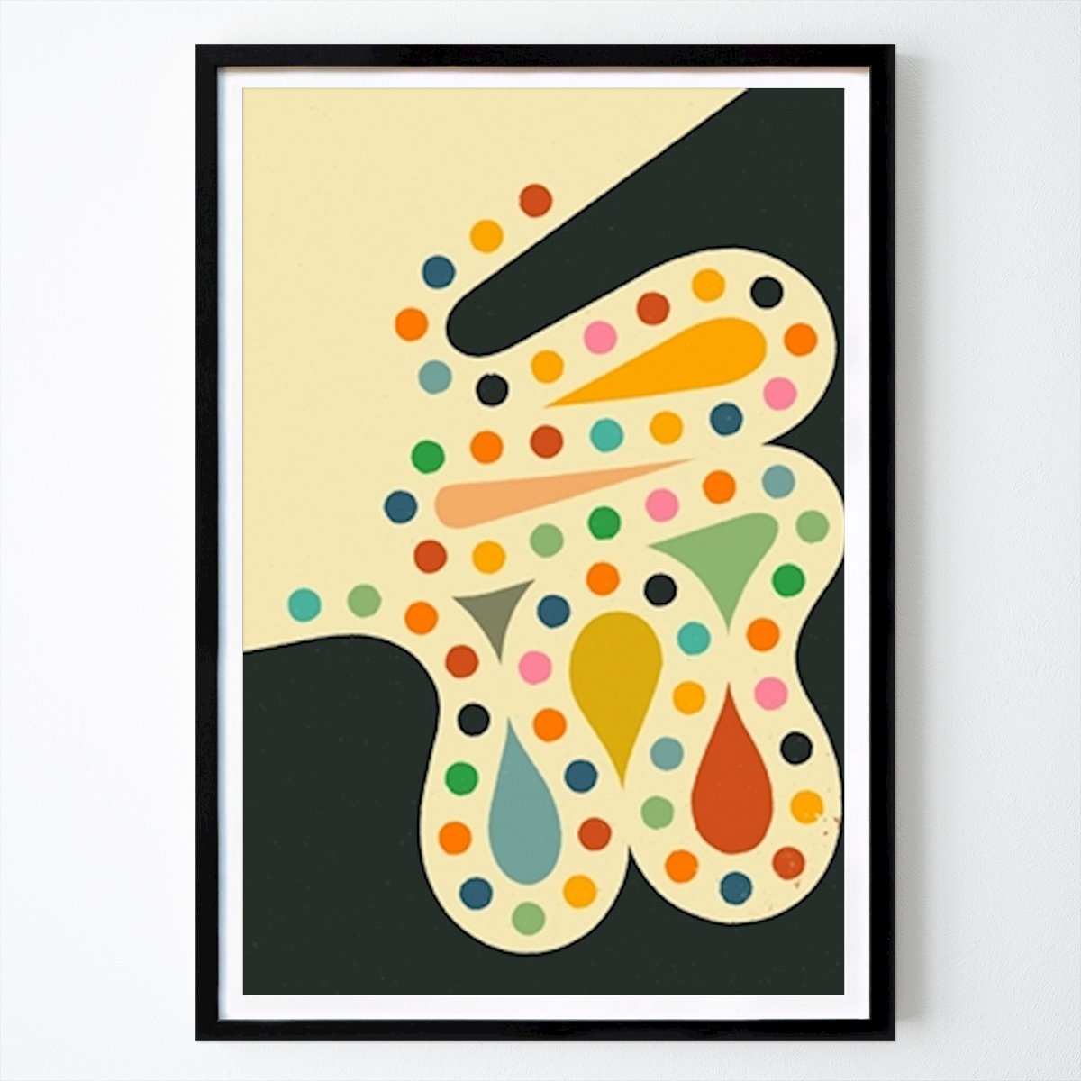 Abstract Poster: Polka Dot Cascade by Jazzberry Blue