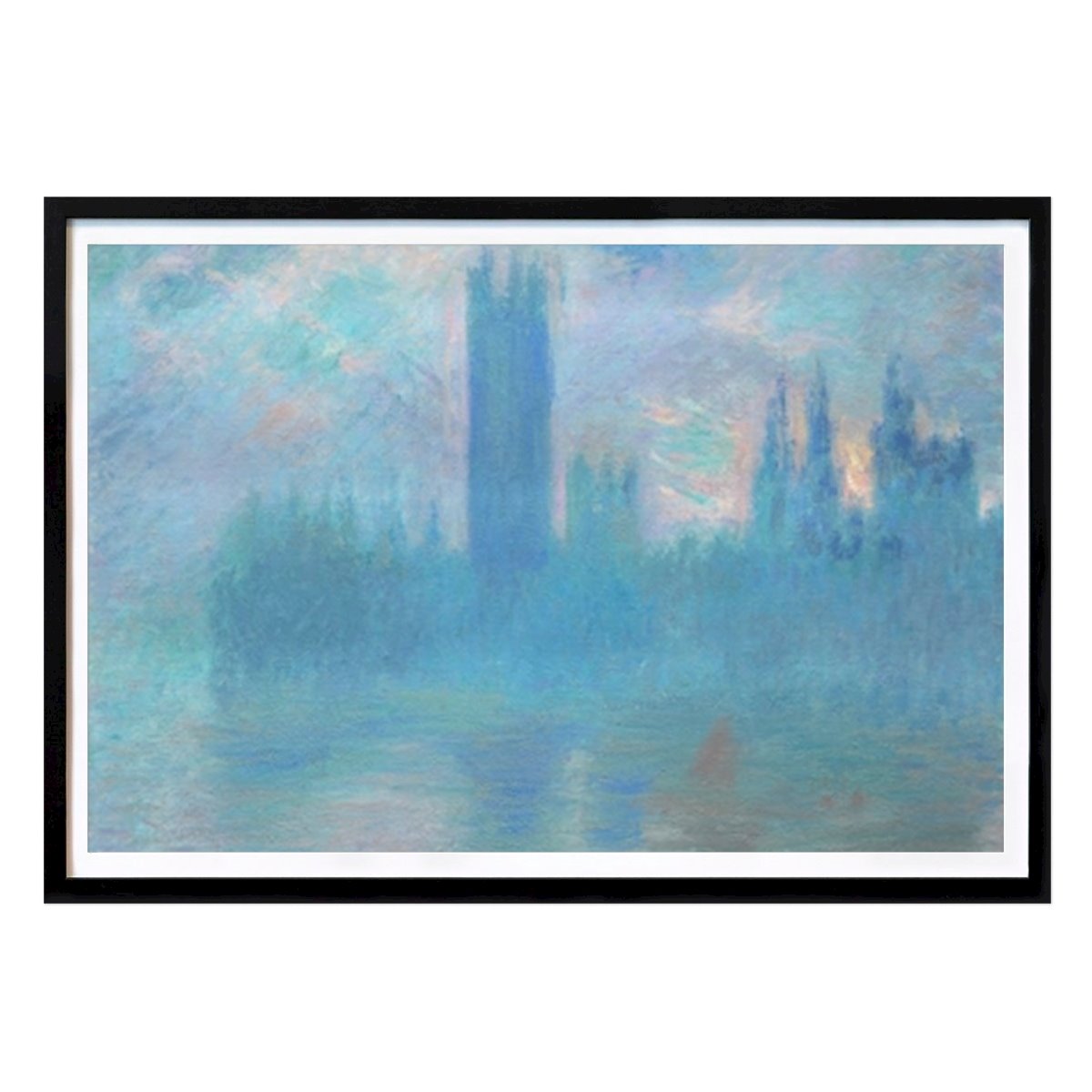 Londres Póster: Casas del Parlamento de Claude Monet
