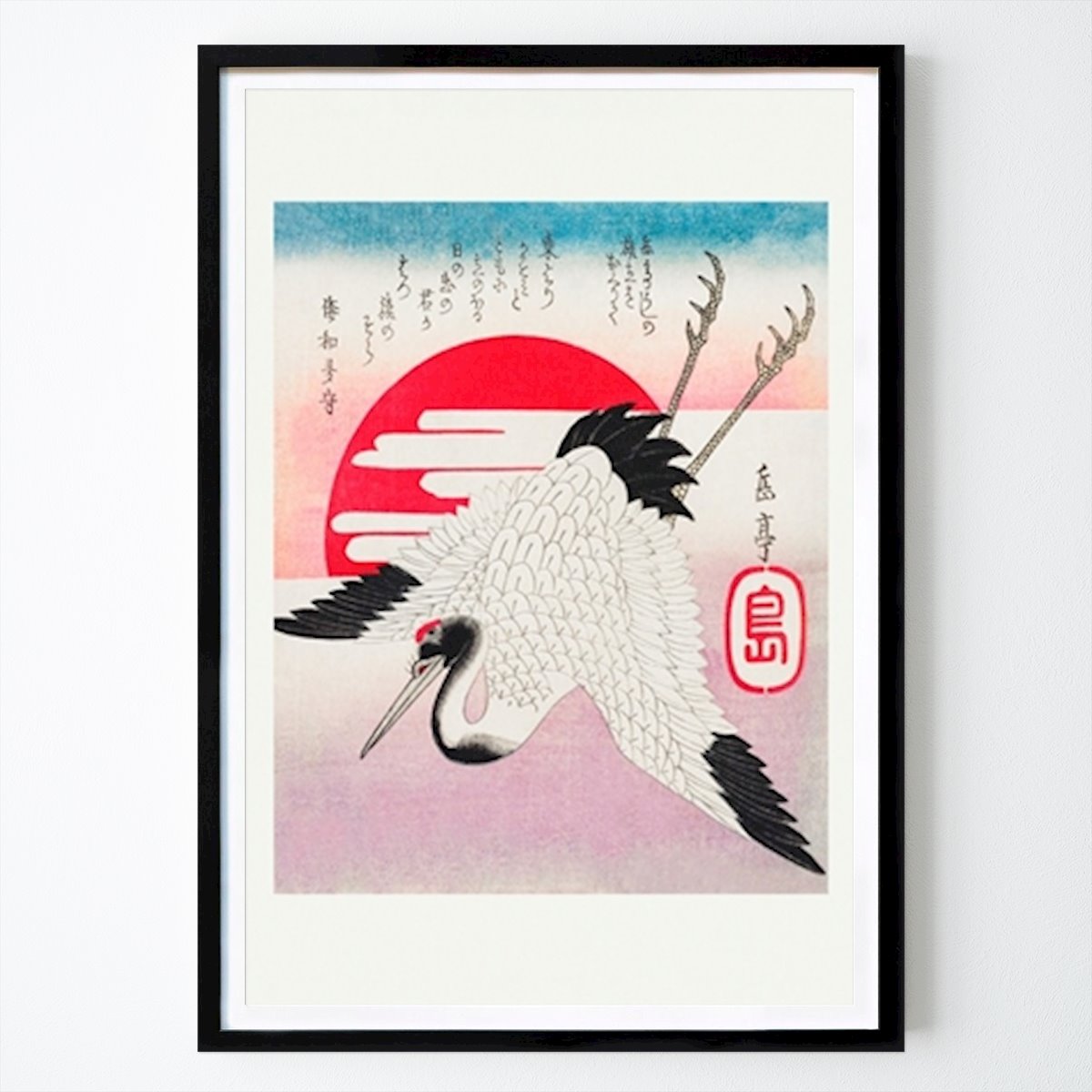 Kök Poster: Kran vid soluppgången av Japanese Masters