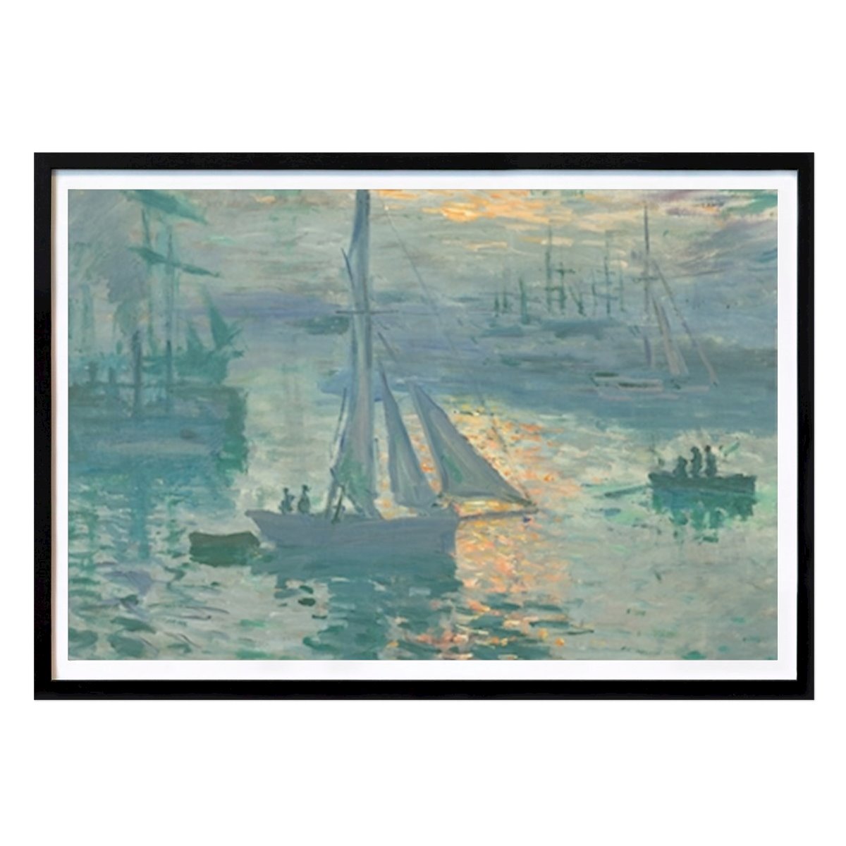 Nature Poster: Sunrise (1873) by Claude Monet