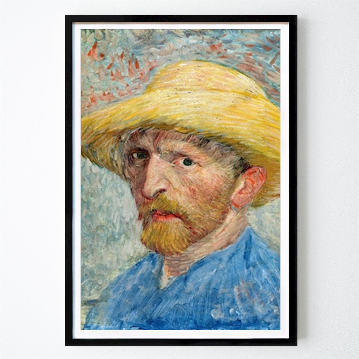 Mens & Portret Poster: De blik van de strohoed van Vincent Van Gogh