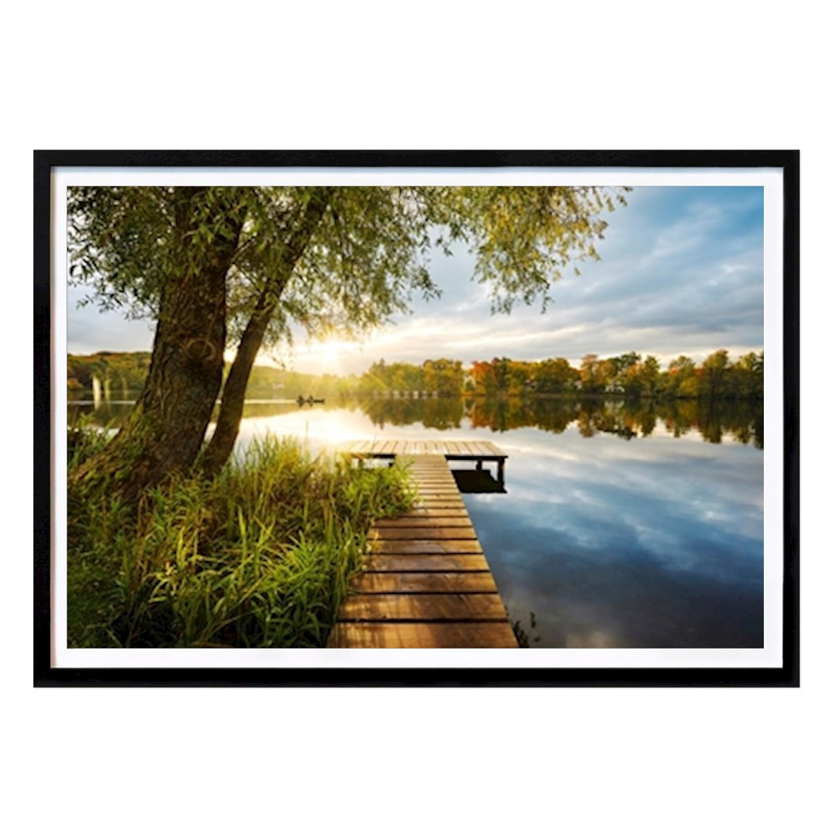 Nature Poster: Tranquil Lakeside Dawn by Stefan Hefele