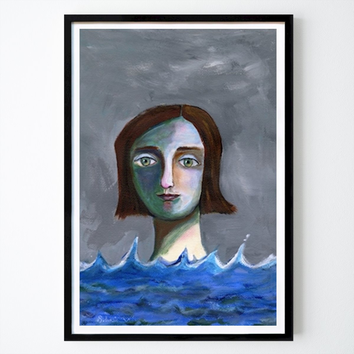 Abstrait Affiche: Réflexion sur l’océan par Sharyn Bursic