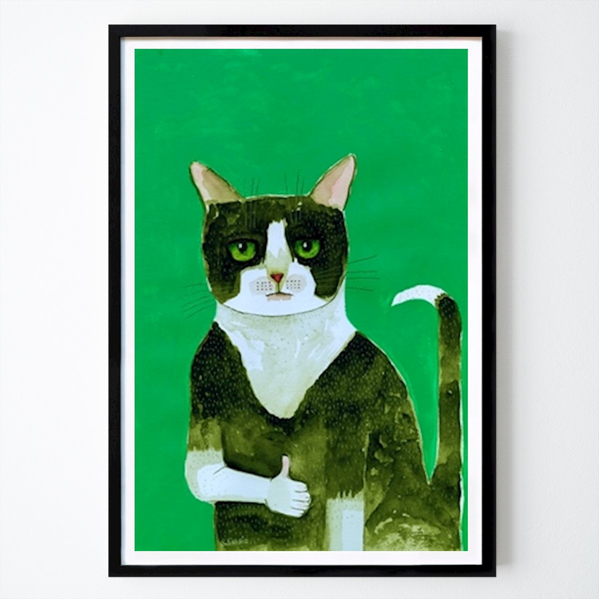 Illustration Poster: Zulassung für Katzen von Sharyn Bursic
