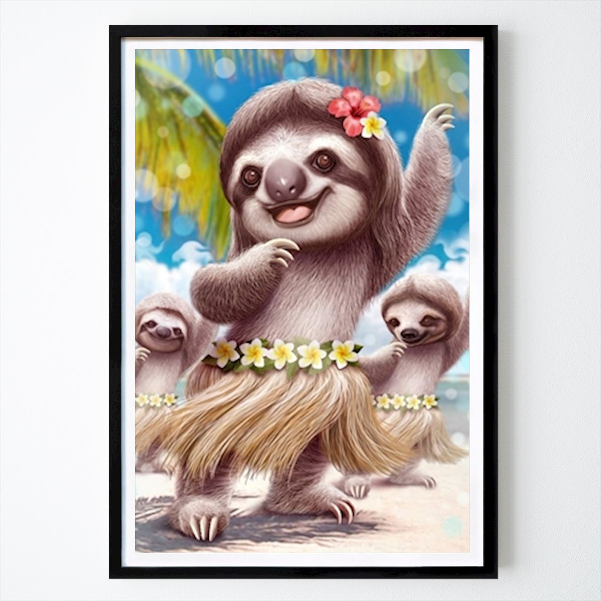Illustration Poster: Tropisk sengångare dans av Adam Lawless