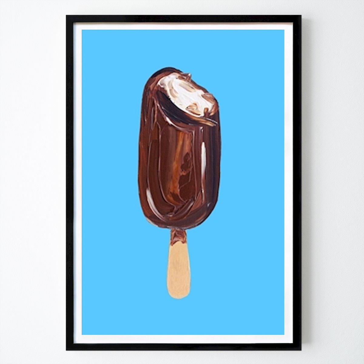 Pop Art Poster: Choco Delight Brushstroke by Alice Straker