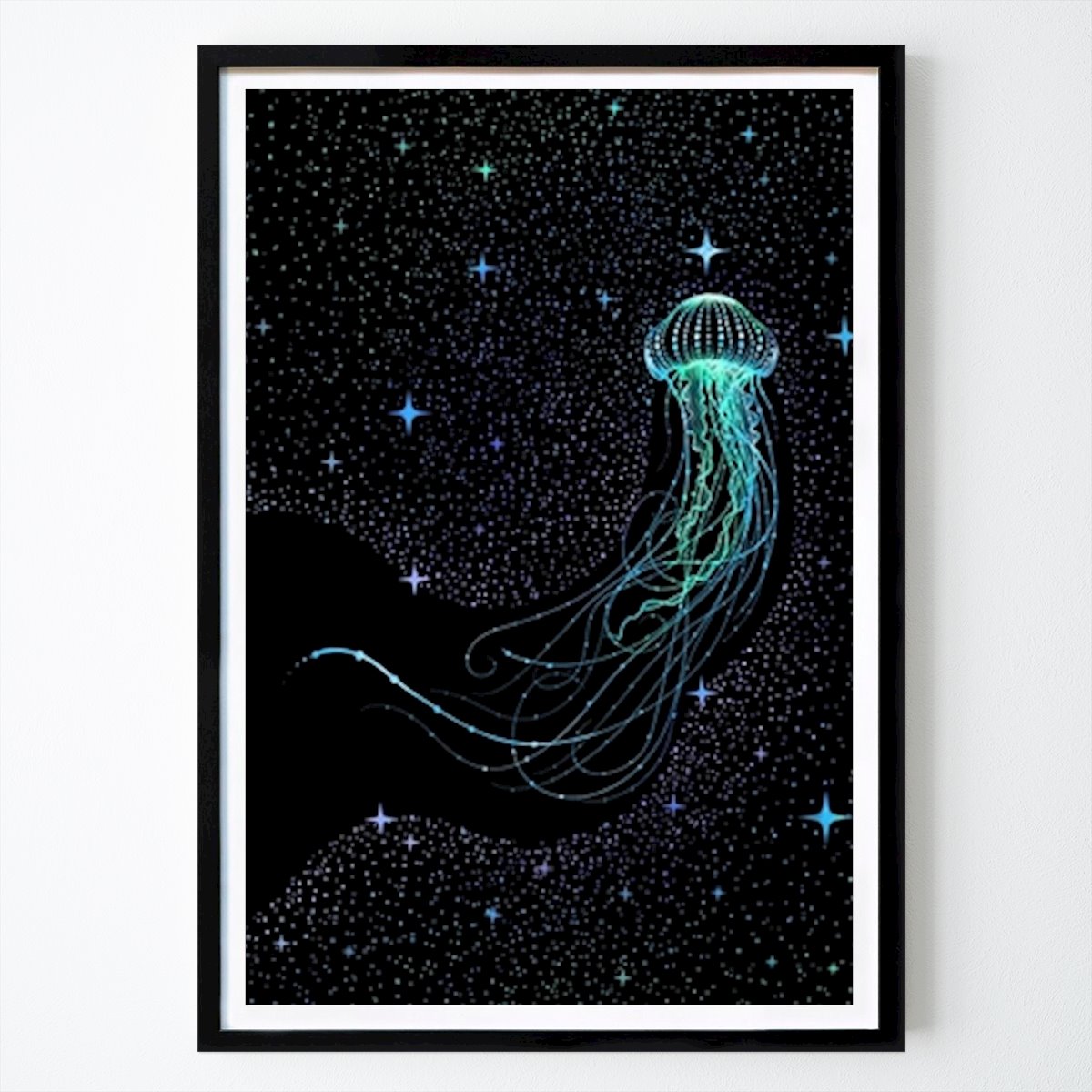 Illustration Poster: Cosmic Jellyfish by Alirıza ÇAKIR