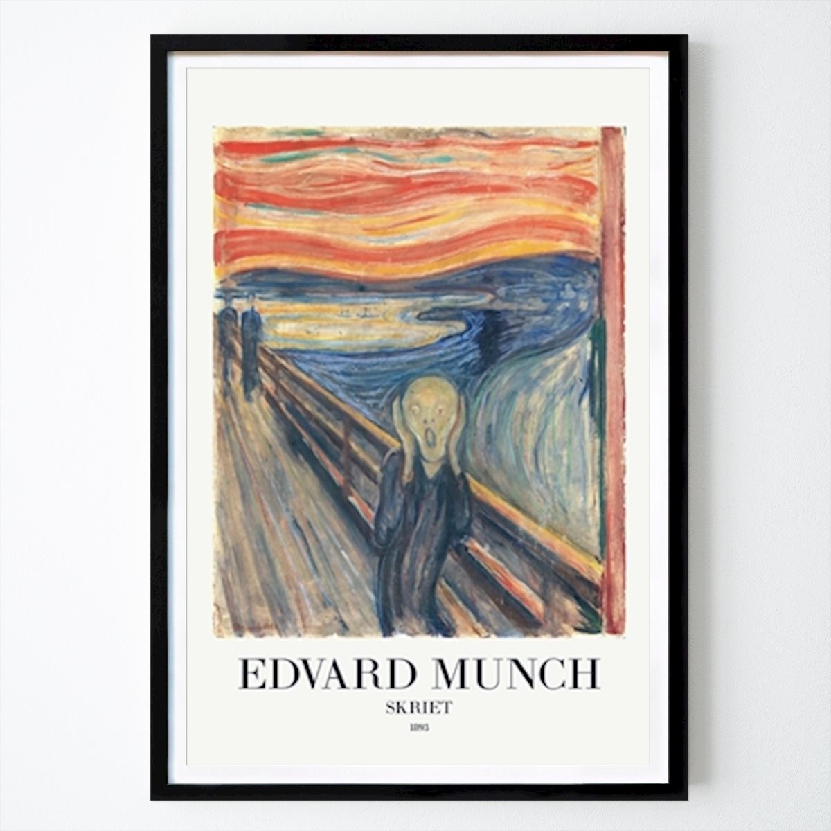 Illustration Poster: Skriet (The Scream) by Edvard Munch