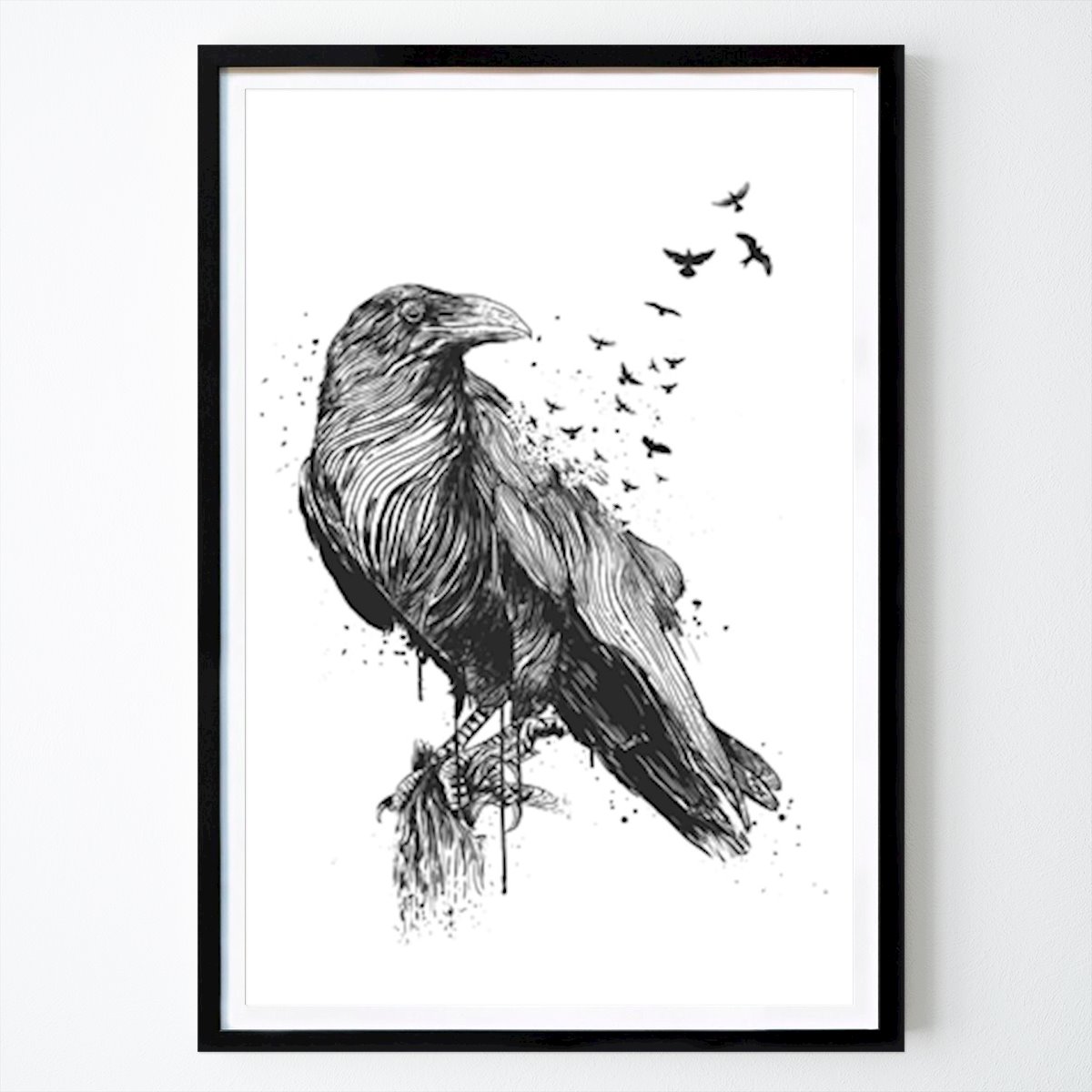 Ilustración Póster: Vuelo del cuervo de Balazs Solti