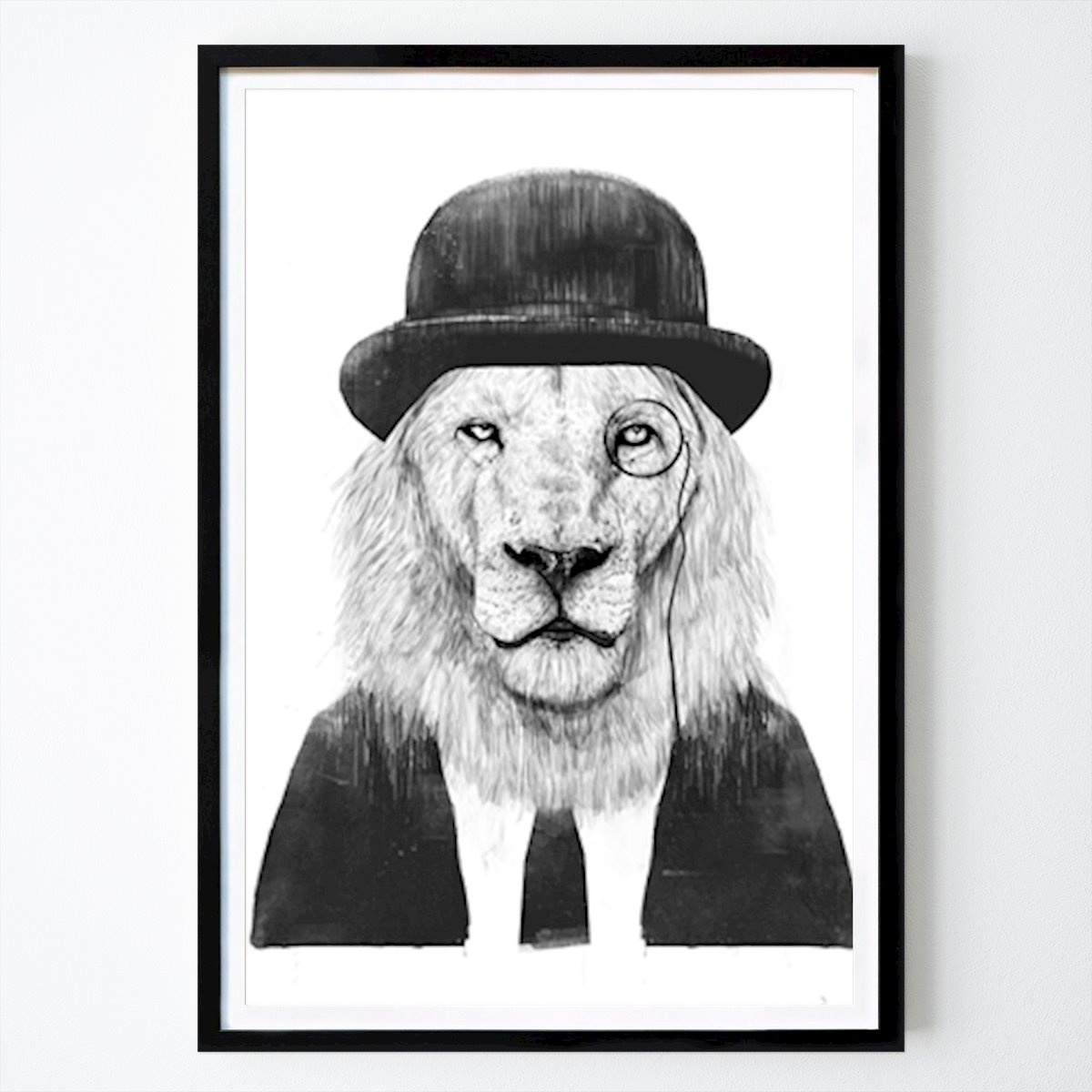 Citations Affiche: Gentleman Lion par Balazs Solti