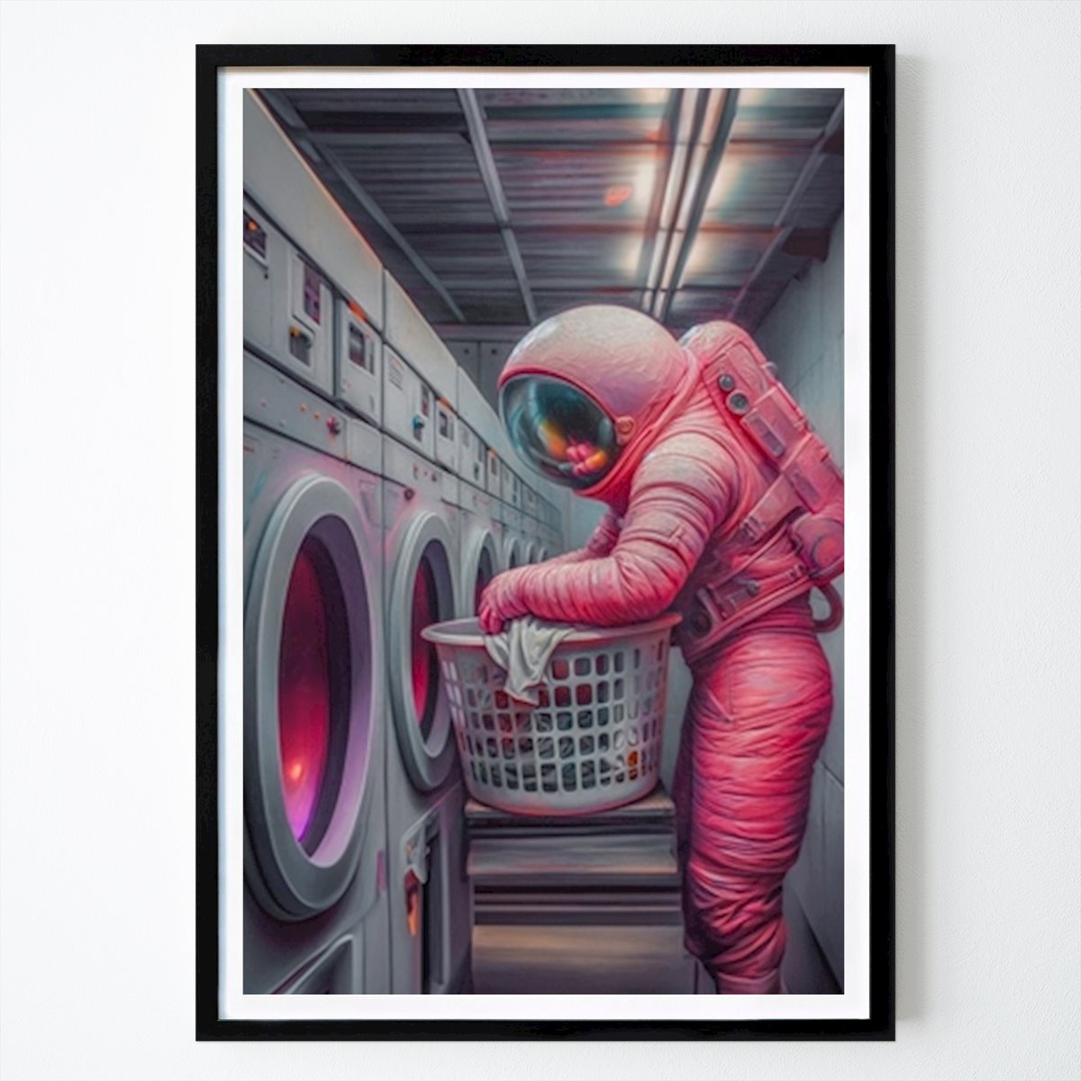 Kjøkken Plakat: Space Laundry Day av Baard Martinussen