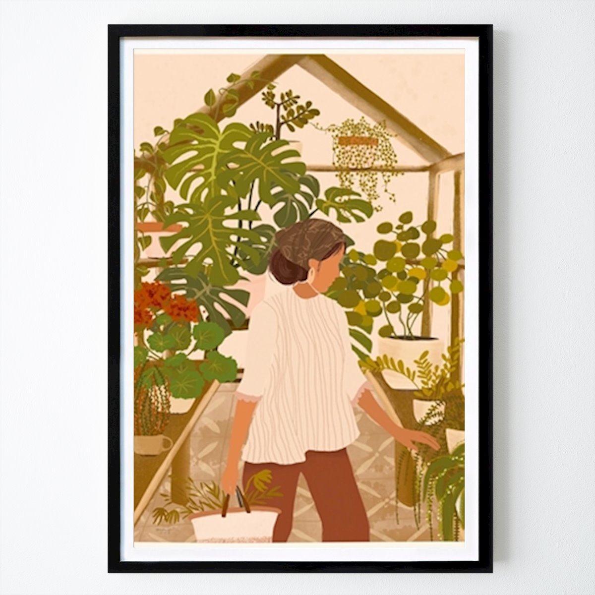Blomster & Planter Plakat: Drivhus Spadseretur av Andi Bell Art