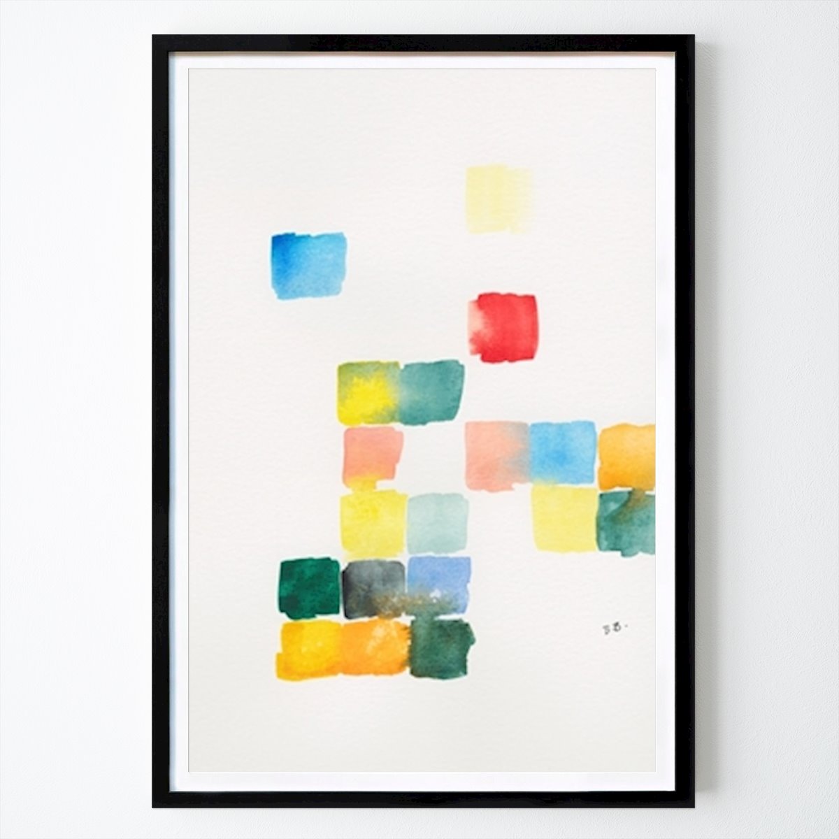 Abstract Poster: Colorful Mosaic Harmony by Bronwyn Baker