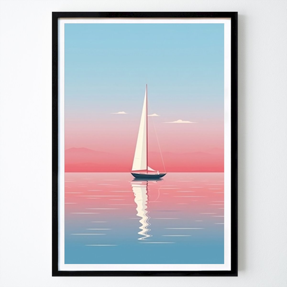 Places & Cities Poster: Serene Sailing Bliss by Emiliano Deificus