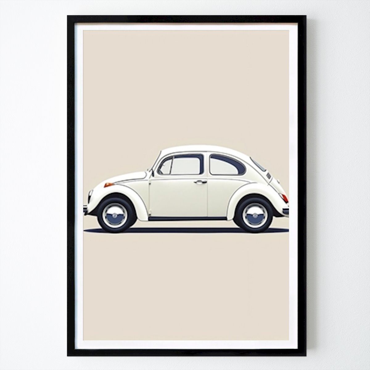 Coche Póster: Silueta clásica de escarabajo de Emiliano Deificus