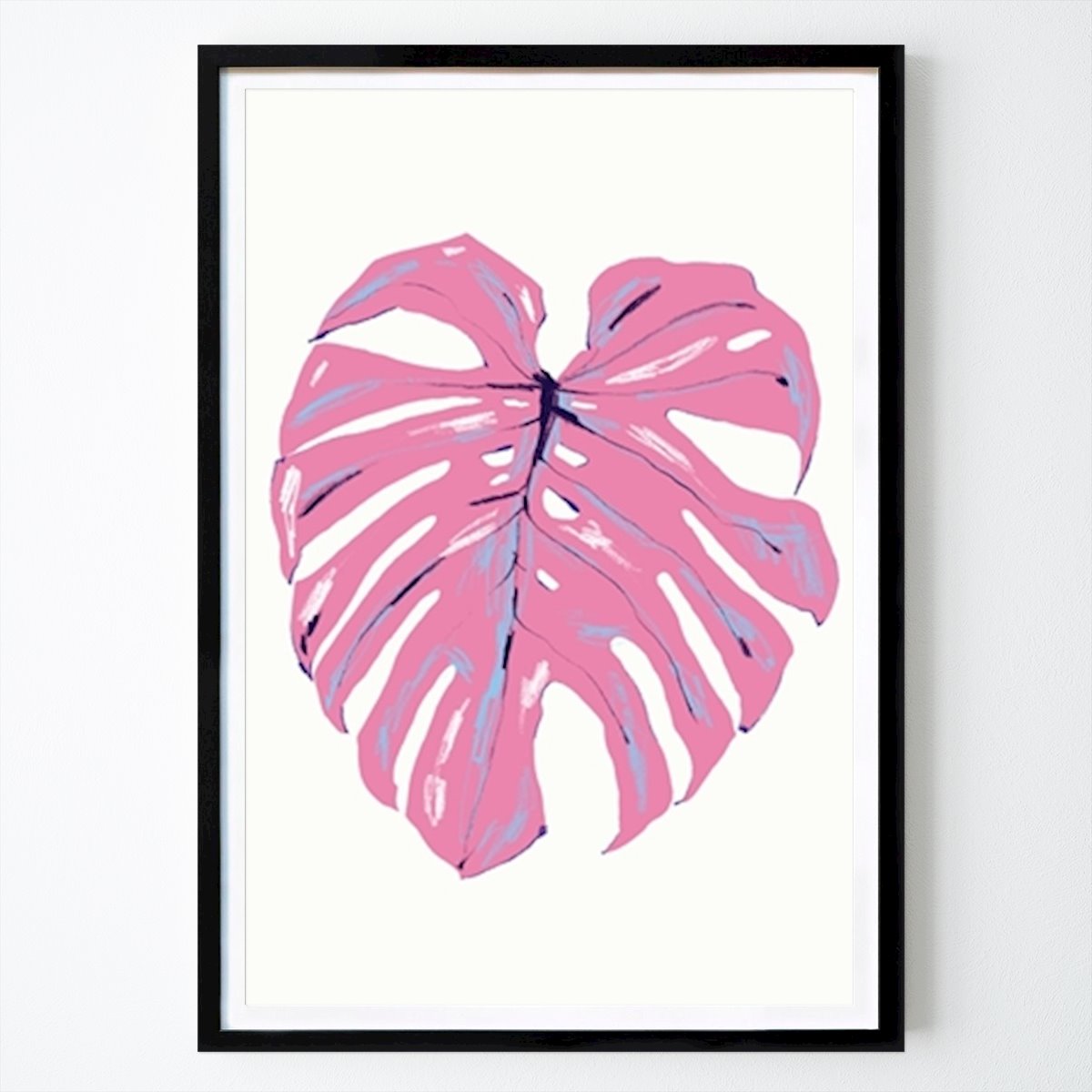 Rosa Monstera Traum Poster von Francesco Gulina – Blumen & Pflanzen Wandbild – Printler