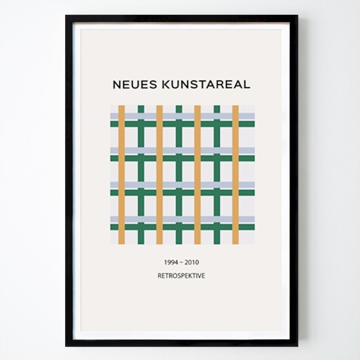 Abstraktes Poster: Gitter-Harmonie-Labyrinth von FINE FINE STUFF