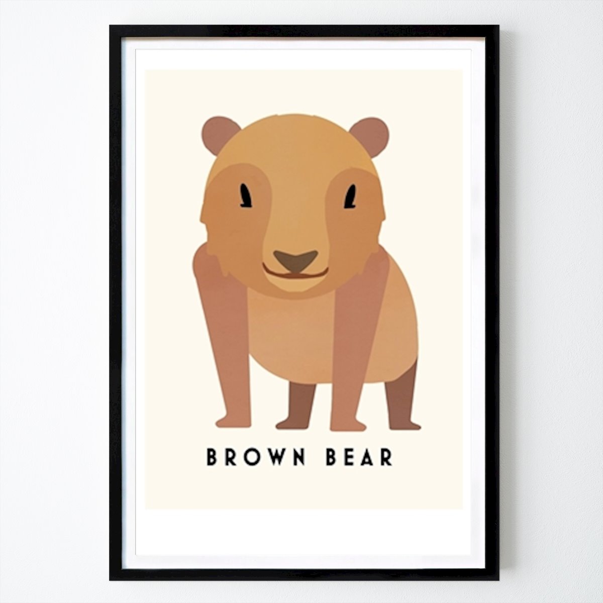 Enfants Affiche: Ours brun amical par Erik Wintzell