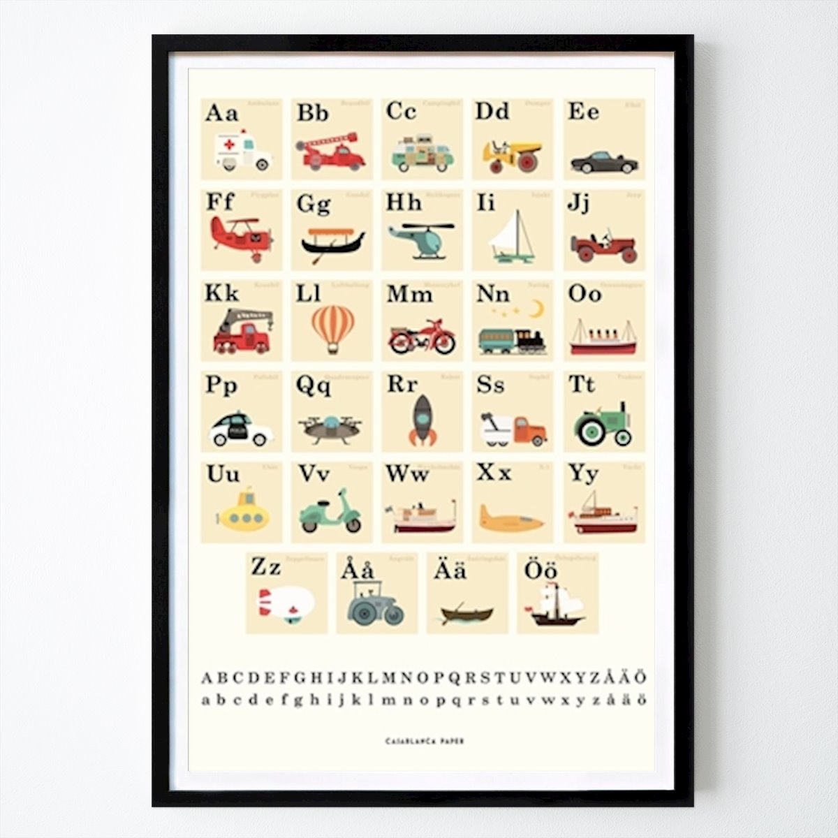 Kids Room Poster: Alphabet Adventures by Erik Wintzell