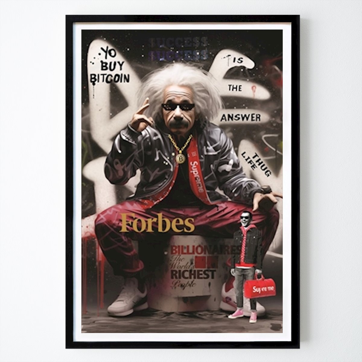 Animals Poster: YO! BUY BITCOIN by MR PABLO COSTA