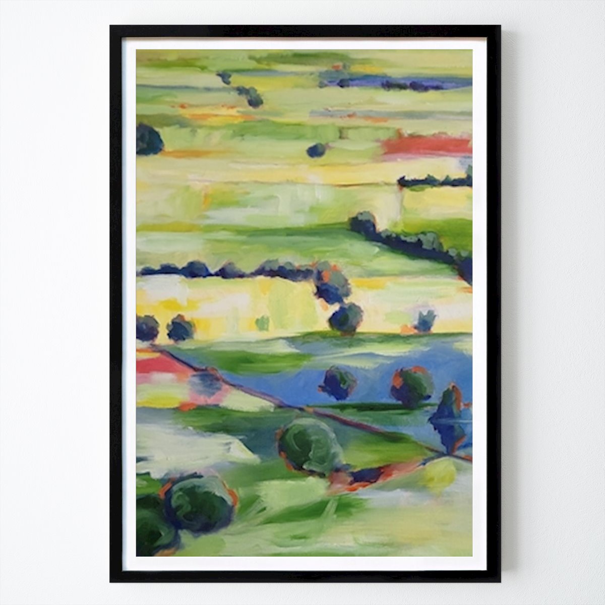 Abstract Poster: Pastel Landscapes by Claire Whitehead