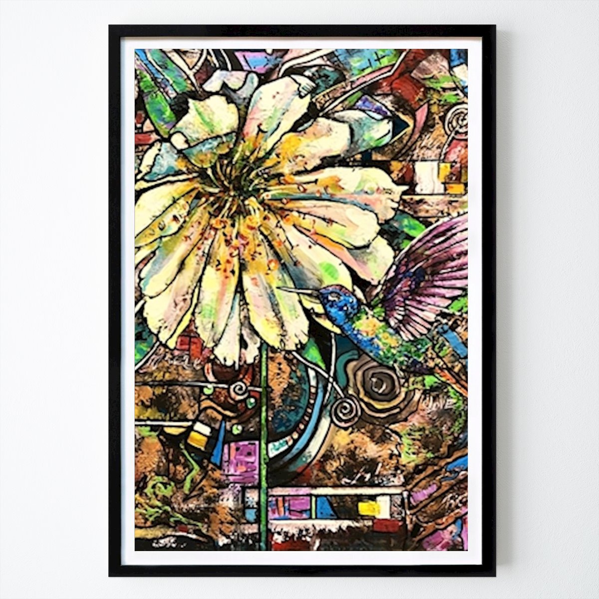 Abstract Poster: Vibrant Nectar Dance by Anda Bieza