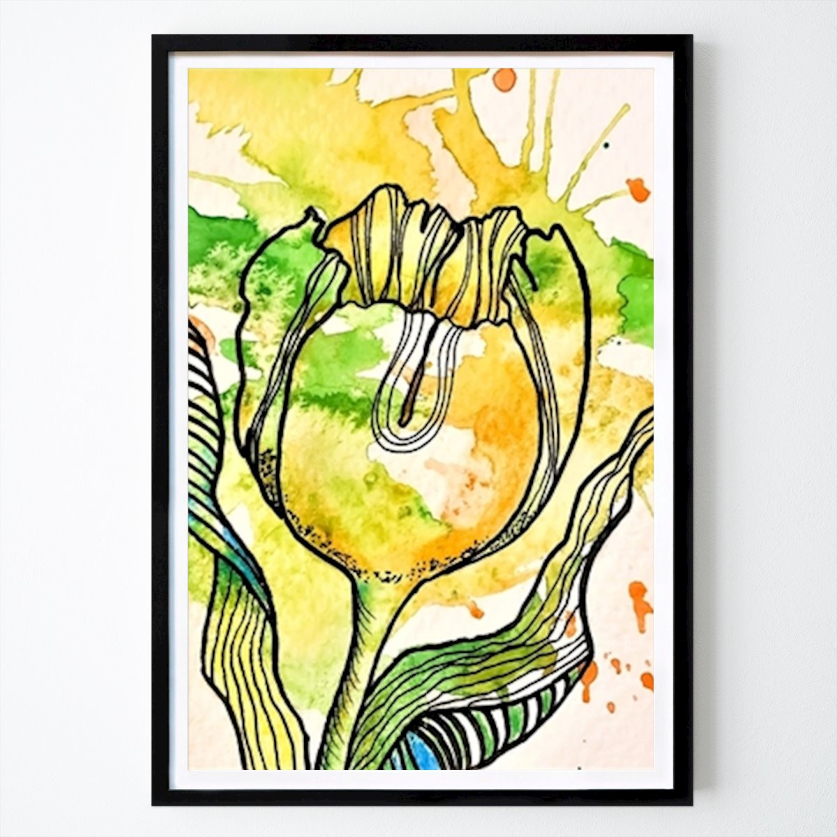 Blumen & Pflanzen Poster: Blumige Lebendigkeit von Anda Bieza