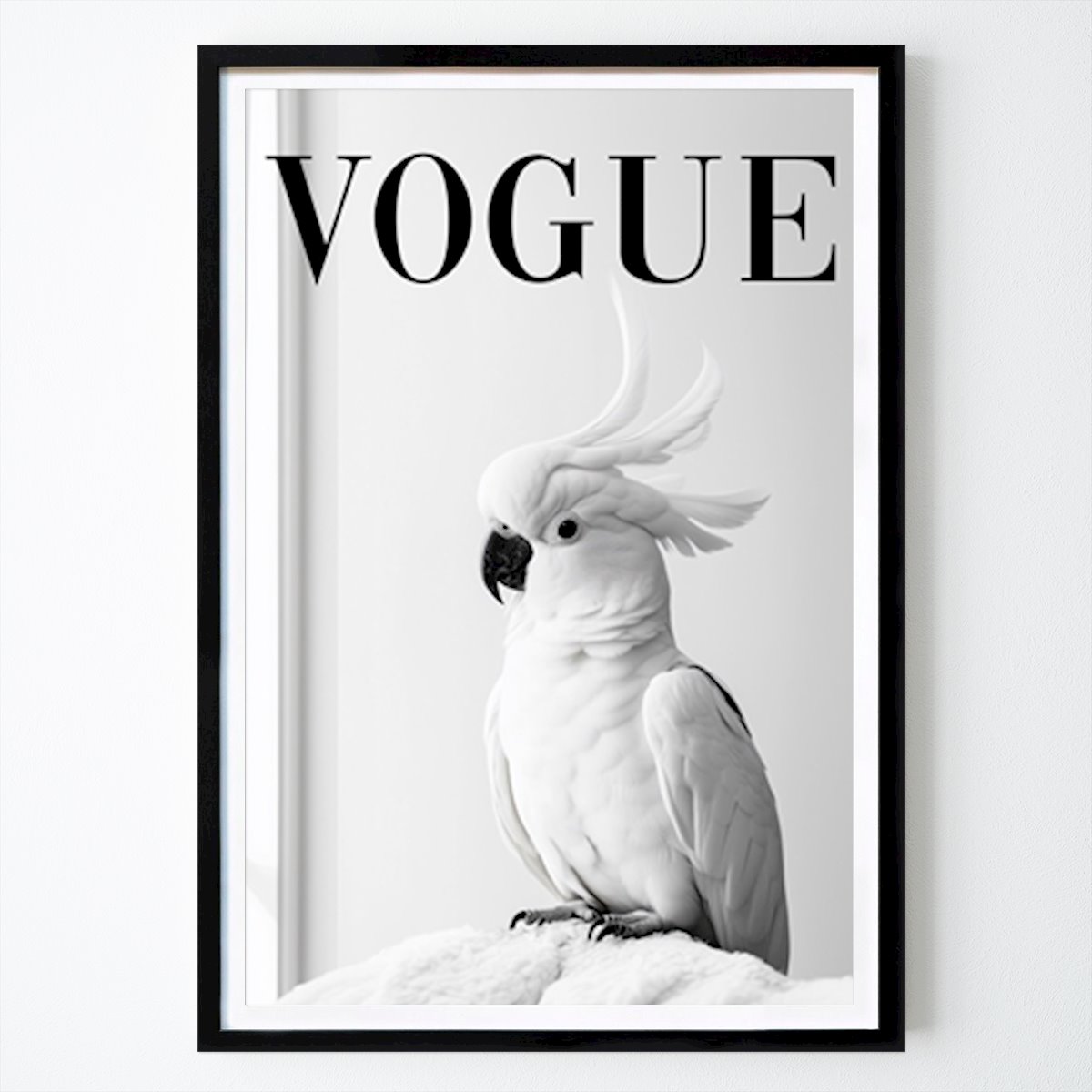 Poster: Vogue, weißer Kakadu Foto av Carina Augusto