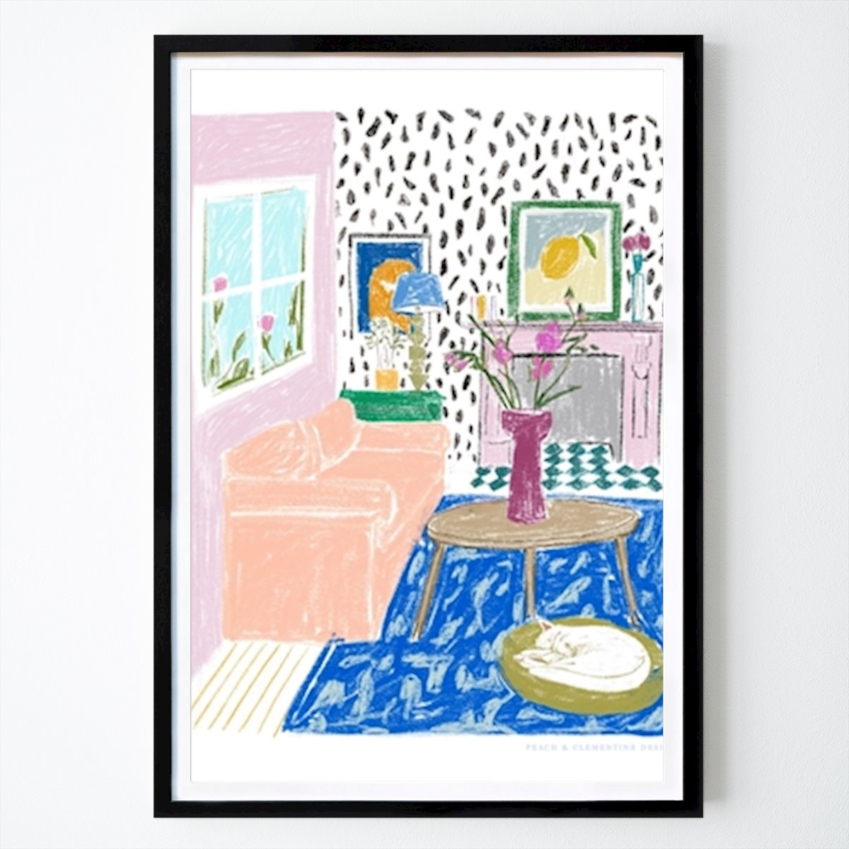 Abstrakti Juliste: Kodikas asumisen retriitti tekijänä Jenny Liz Rome