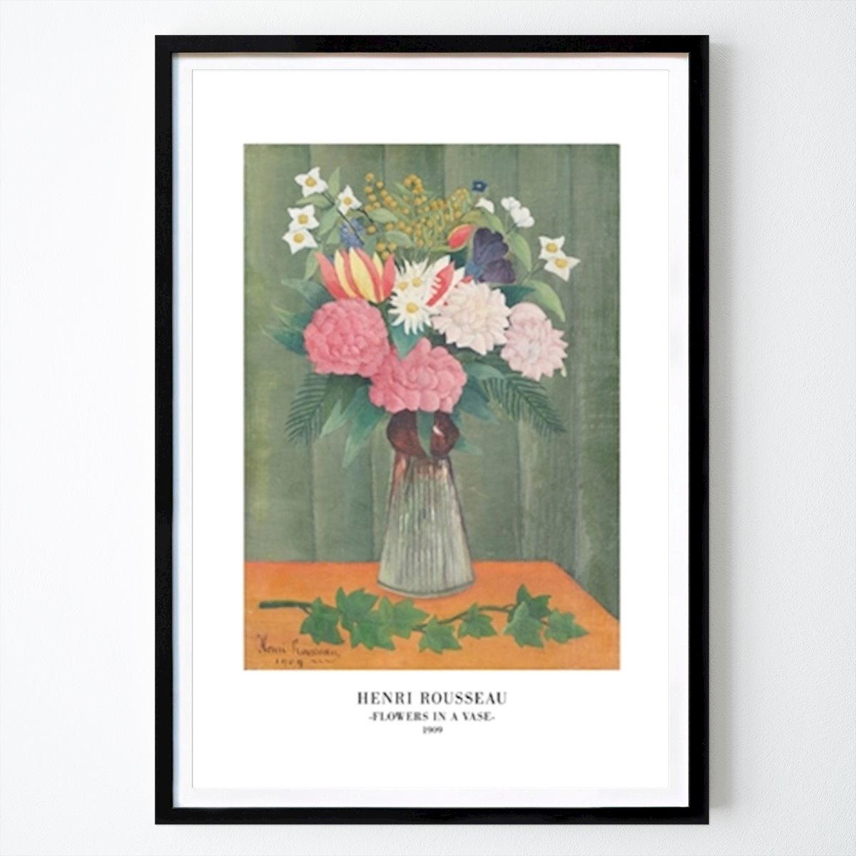Abstrakt Plakat: Blomster i en vase av Henri Rousseau