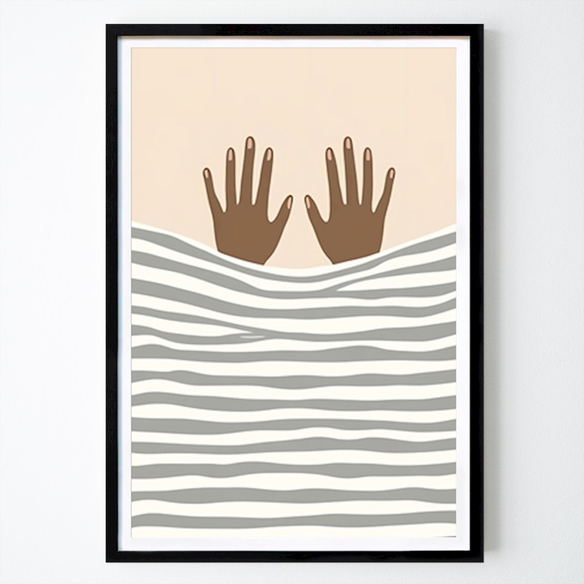 People & Portrait Poster: Morning in bed by Len Len