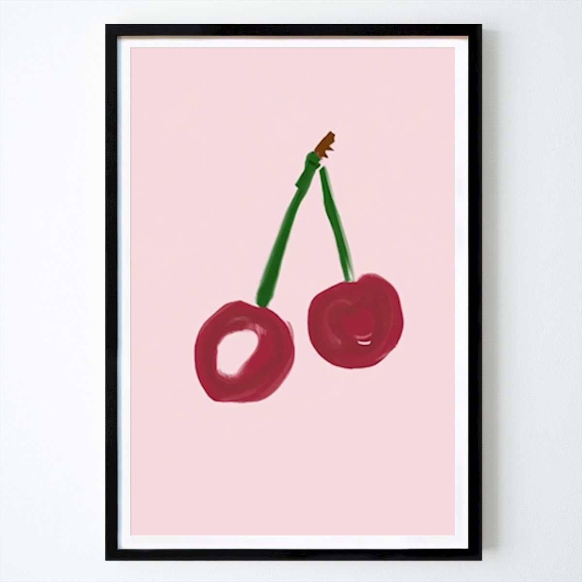Abstract Poster: Cherry Duo Delight by Merel Takken