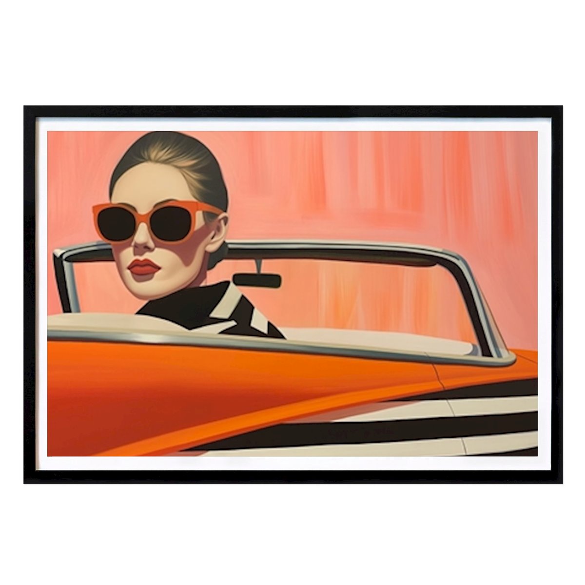 Rétro & Vintage Affiche: Conduite rétro chic par Mowzu