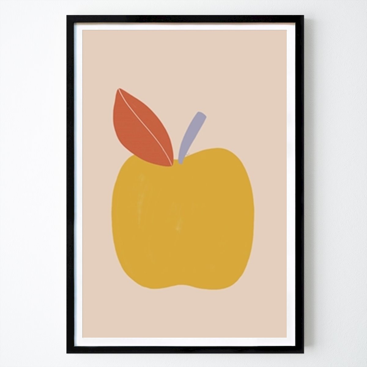 Botanical Poster: Golden Apple Delight by Menina Lisboa