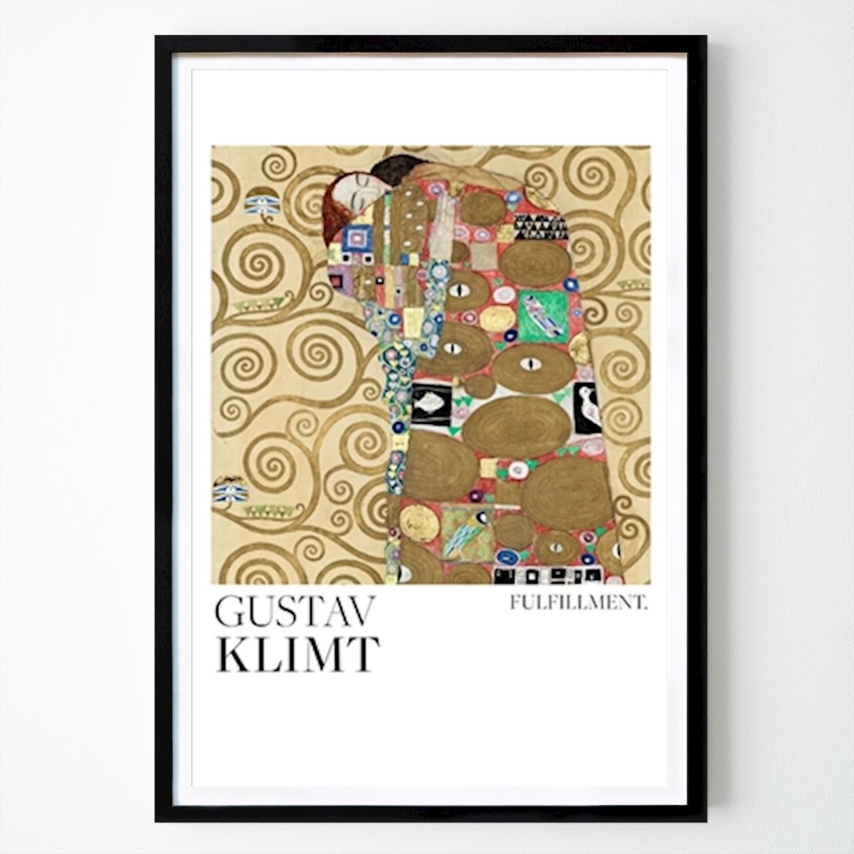 Abstrakt Plakat: Fulfillment (1910-1911) Poster av Gustav Klimt