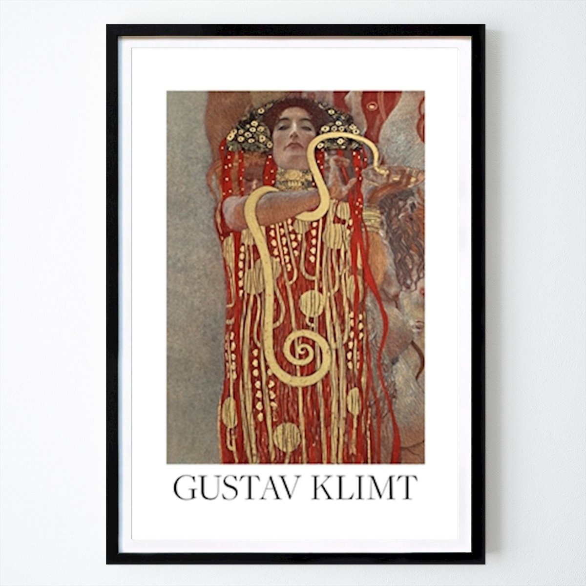 Abstraktes Poster: Hygieia (1907) Poster von Gustav Klimt