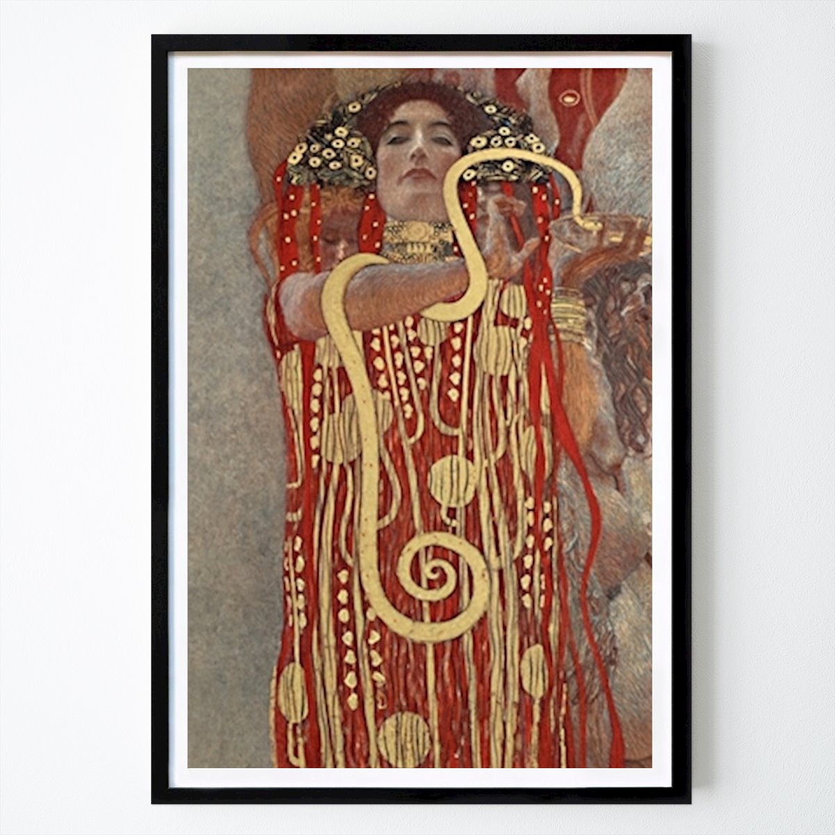 Illustration Poster: Hygieia (1907) av Gustav Klimt