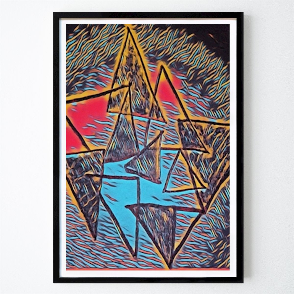 Abstract Poster: Space and time Abstract art by Brigitte Kohrs