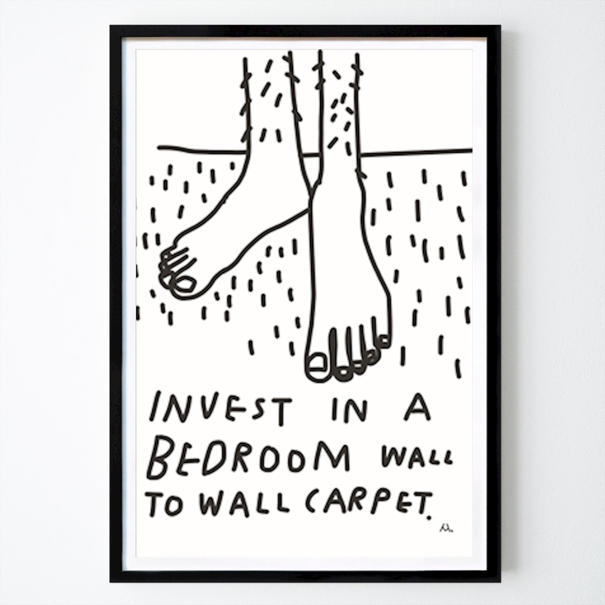 Illustration Poster: Invest in a wall to wall by Magnus Hedin