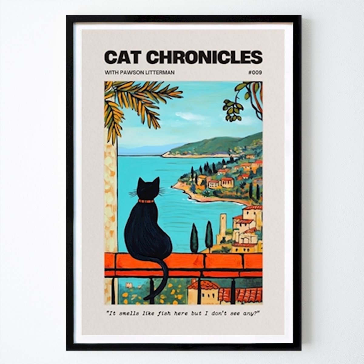 Italia Póster: Cat Chronicles #009 - Fish de Pawsons Creek
