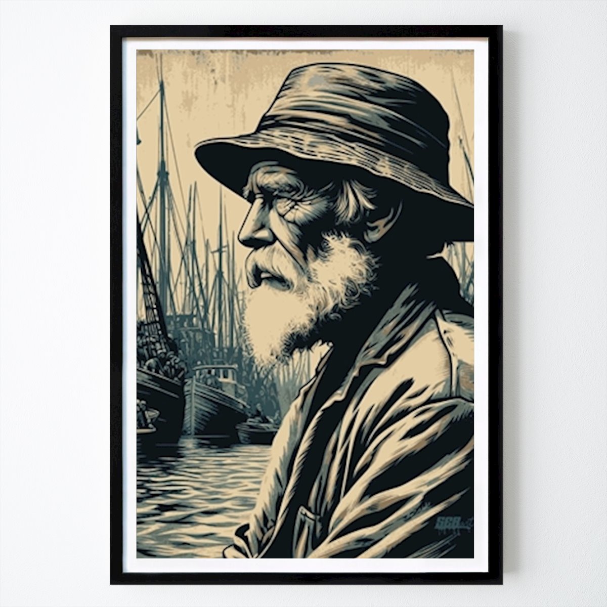 Póster: Old fish de Sebastian Stüdemann